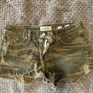 Lucky Brand Camouflage Jean Shorts